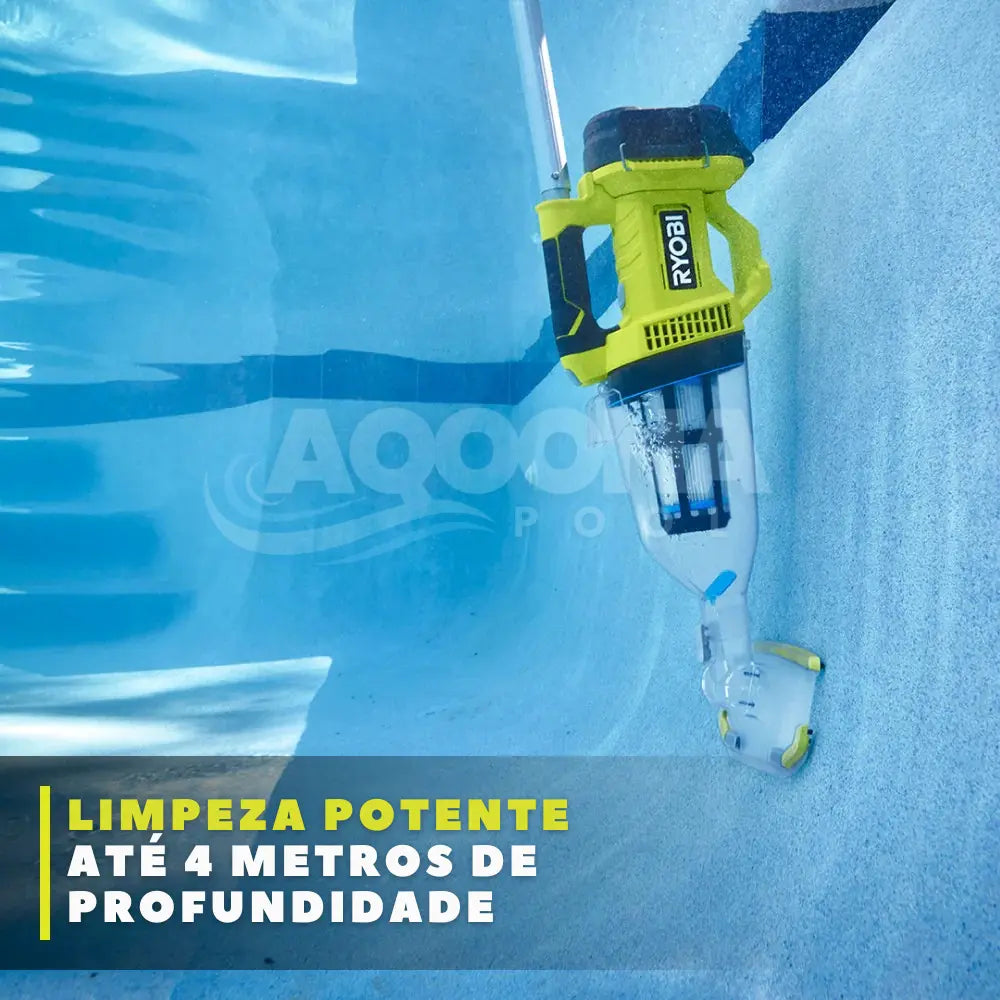 Ryobi One Plus - Aspirador de Piscina Sem Fio 24V/90W - BIVOLT 110/220
